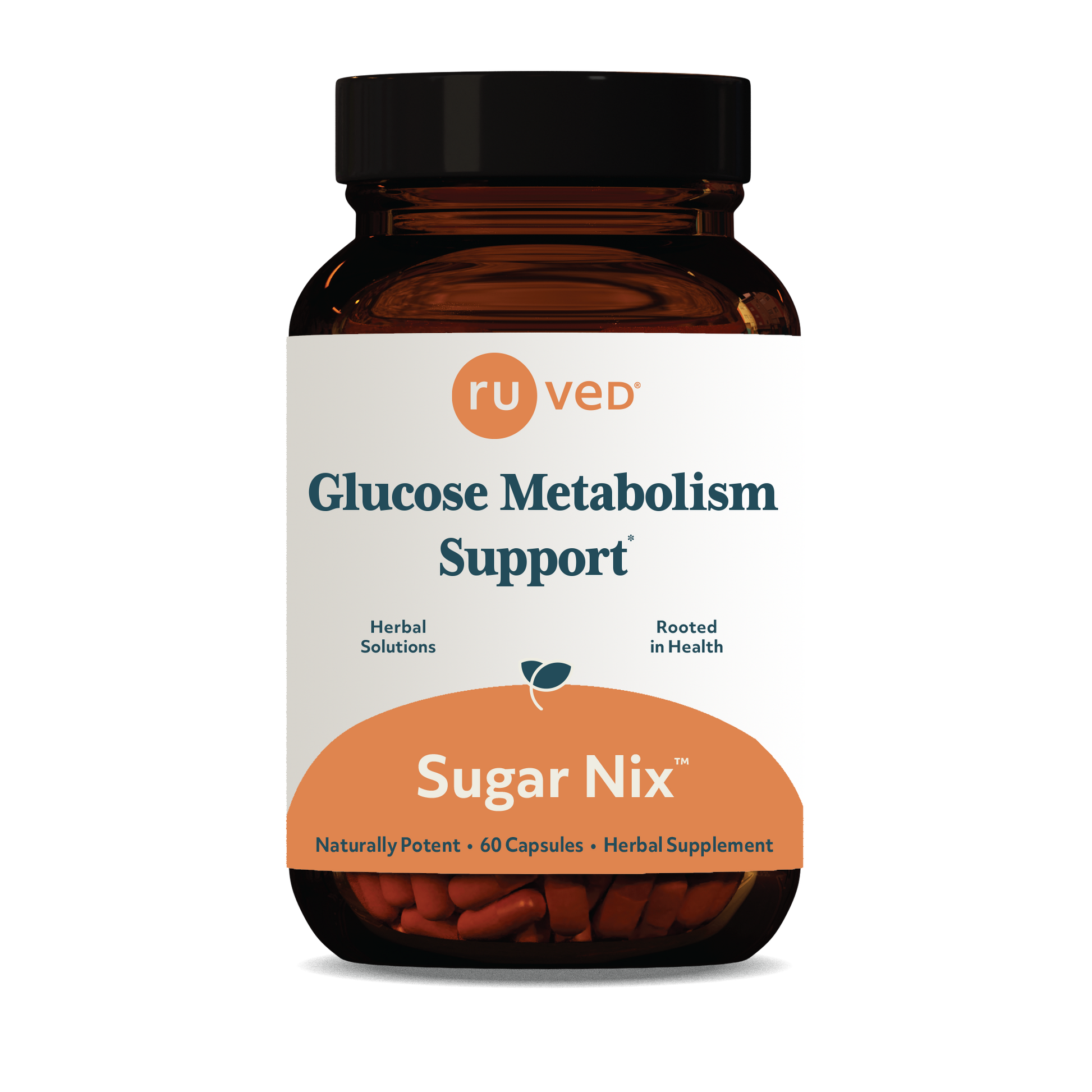 Sugar Nix Capsules - Ayurvedic Craving Crusher Metabolism Formula, 60 Vegetarian Capsules, A Potent Blend Promoting Healthy Digestion & Metabolic Wellness.