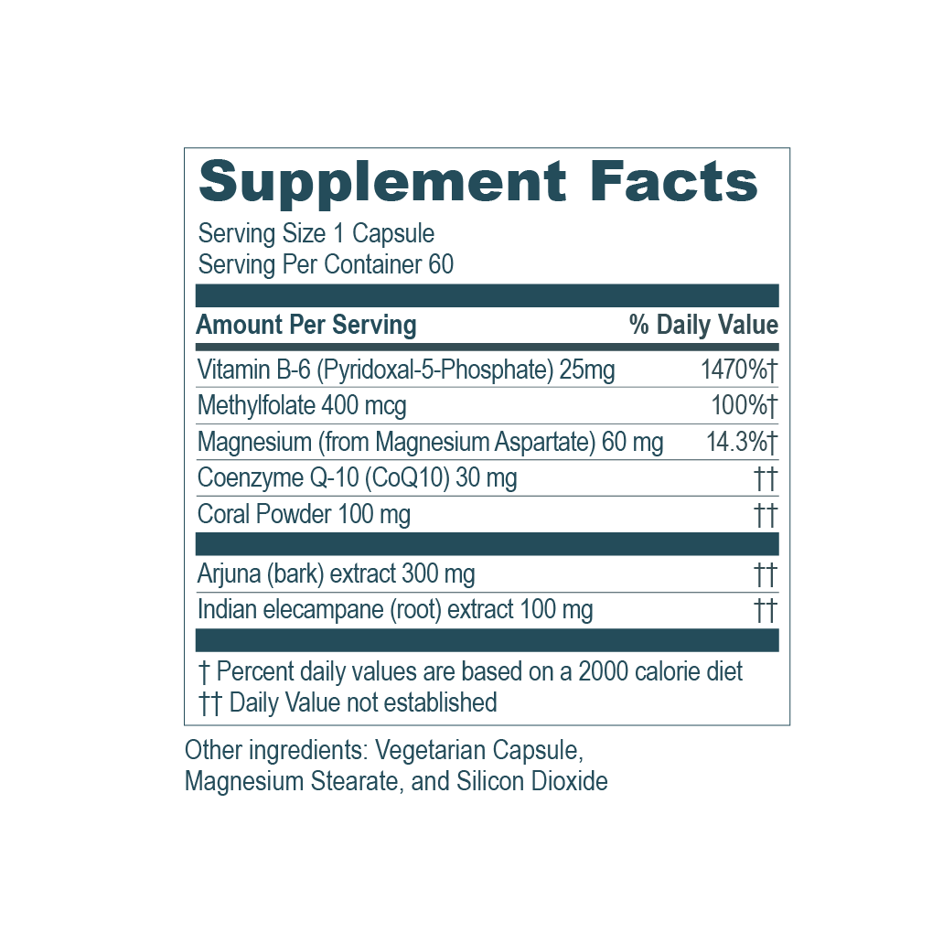 Heart Warrior Capsules Supplement Facts