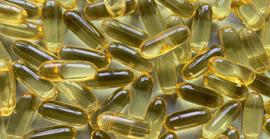 A pile of Omega-3 supplements.