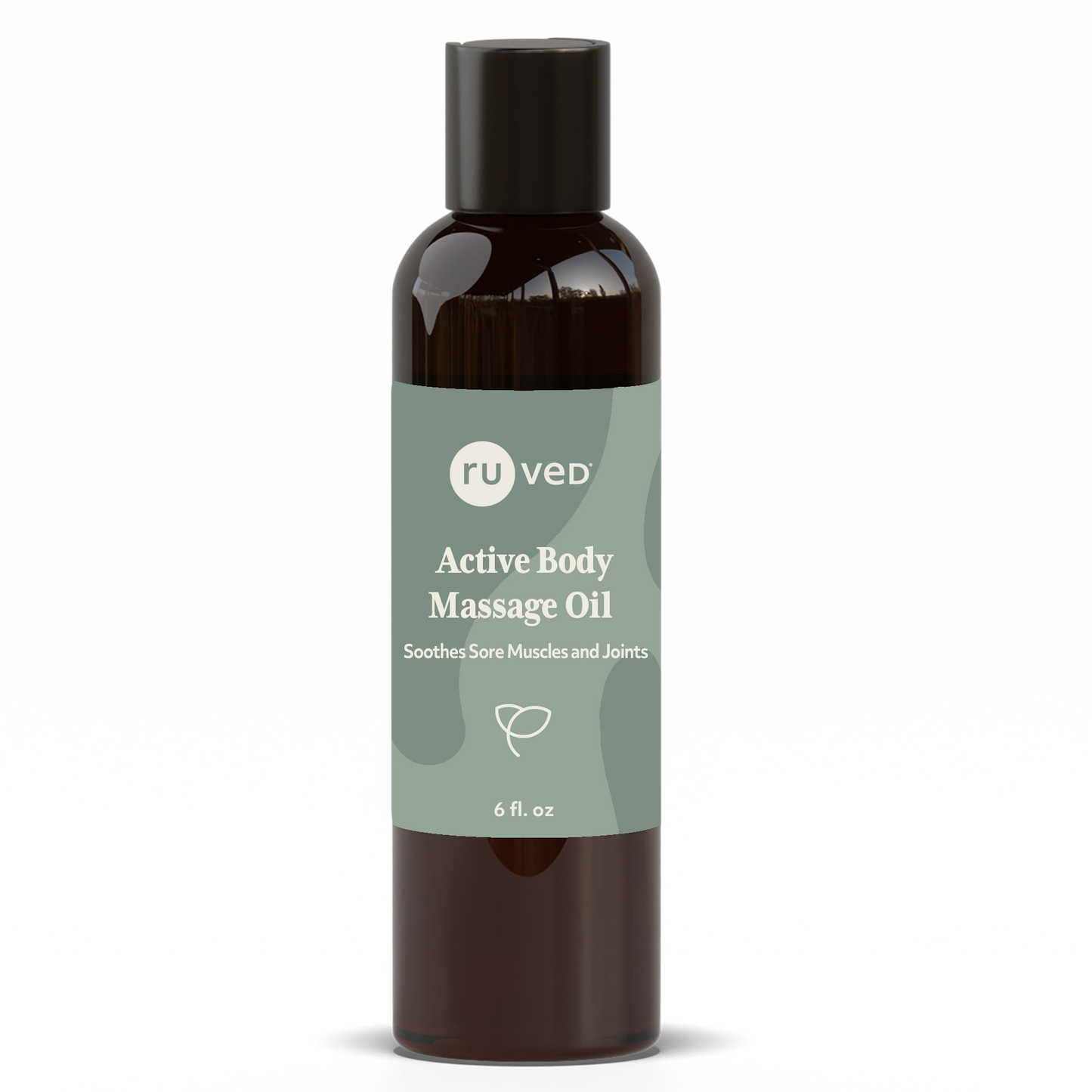 Active Body Massage Oil - Organic Blend for Muscle Relief and Relaxation, 100ml Bottle.