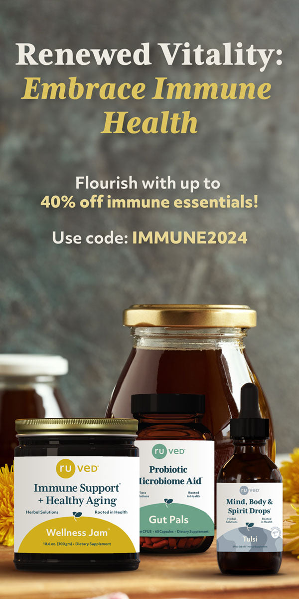 Renew your vitality with nature's bounty and embrace immune health! Use code IMMUNE2024 and flourish with up to 40% off immune essentials. 