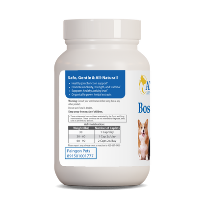 Pet Boswelya Plus supports a healthy inflammatory response in your pet by ruved herbal supplements and ayush herbs