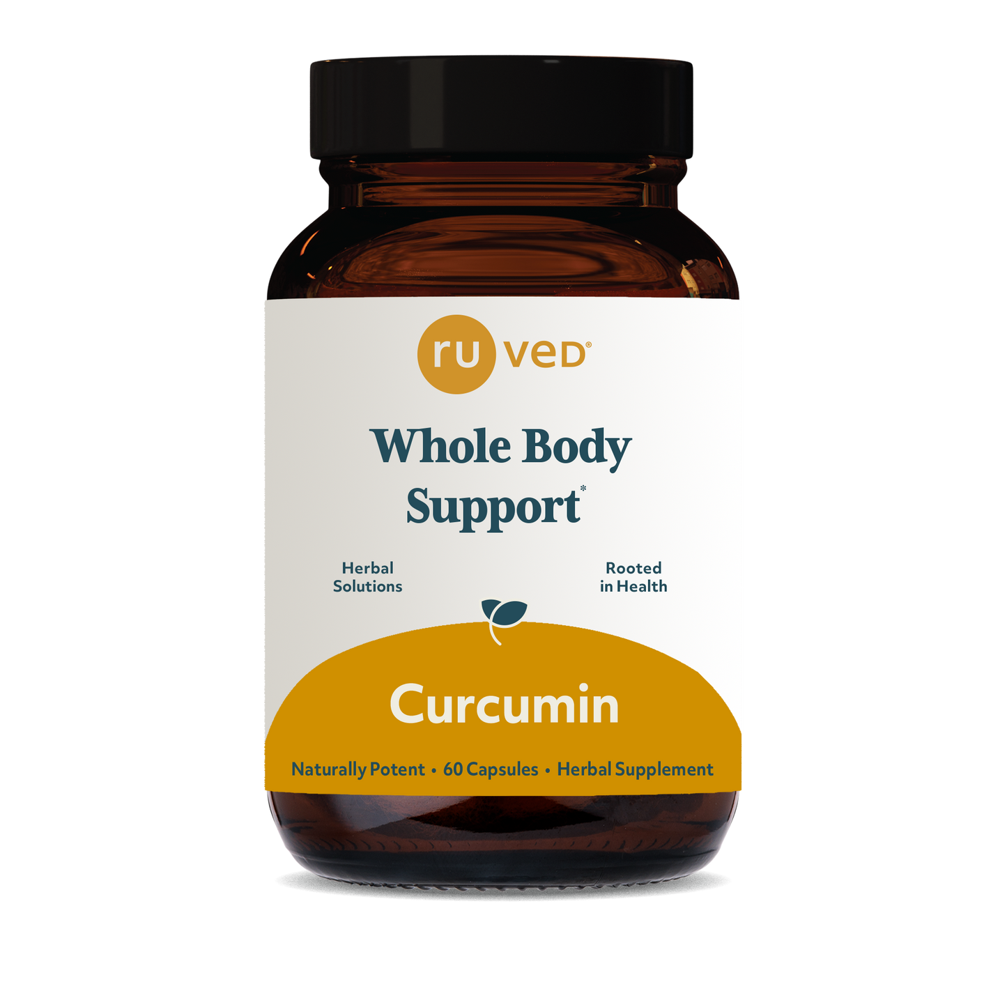 Curcumin Capsules - Organic Turmeric Extract, 60 Vegetarian Capsules, Natural Anti-Inflammatory and Antioxidant Support.