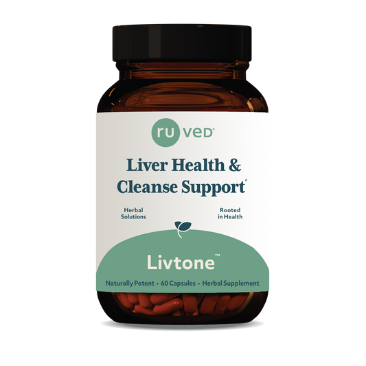 Livtone Capsules - Herbal Liver Support Formula, 60 Vegetarian Capsules, Promotes Liver Health and Detoxification.