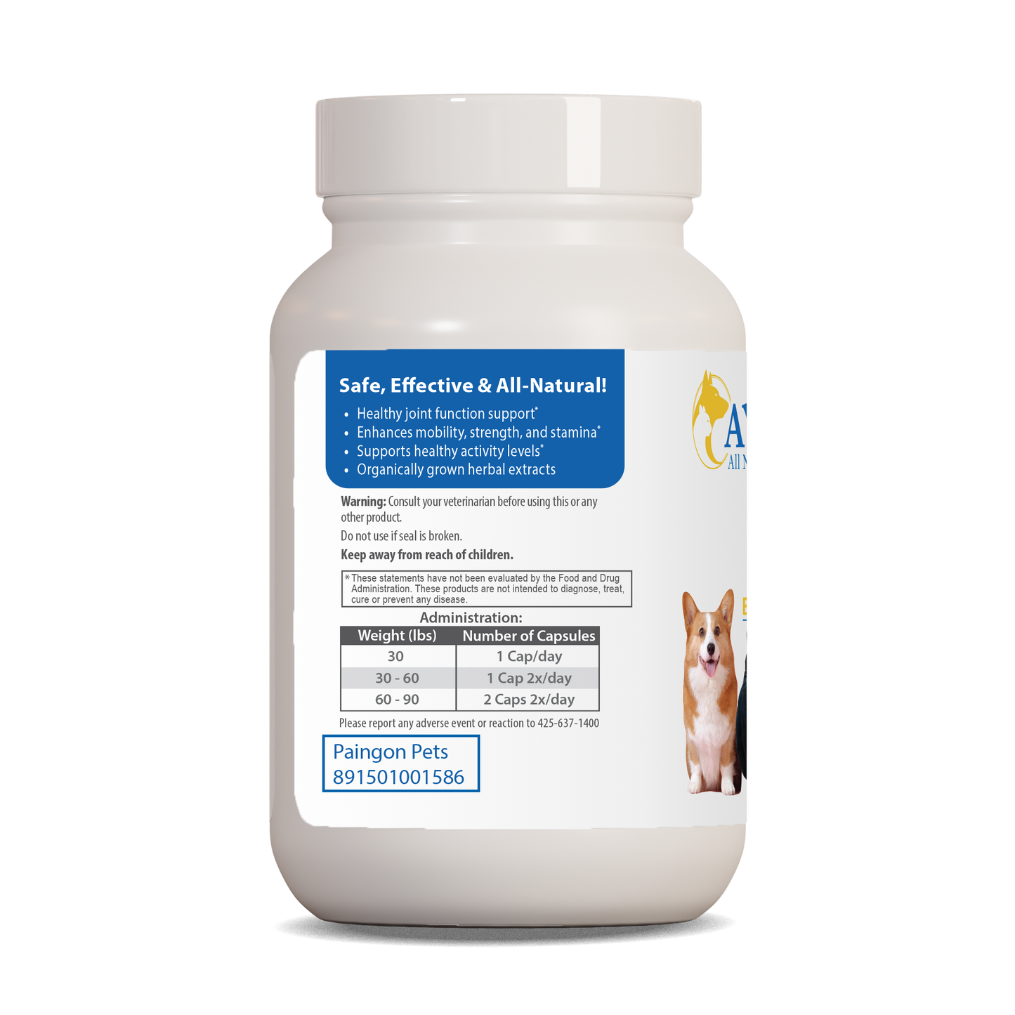Pet Paingon™ Capsules - Muscle & Joint Support