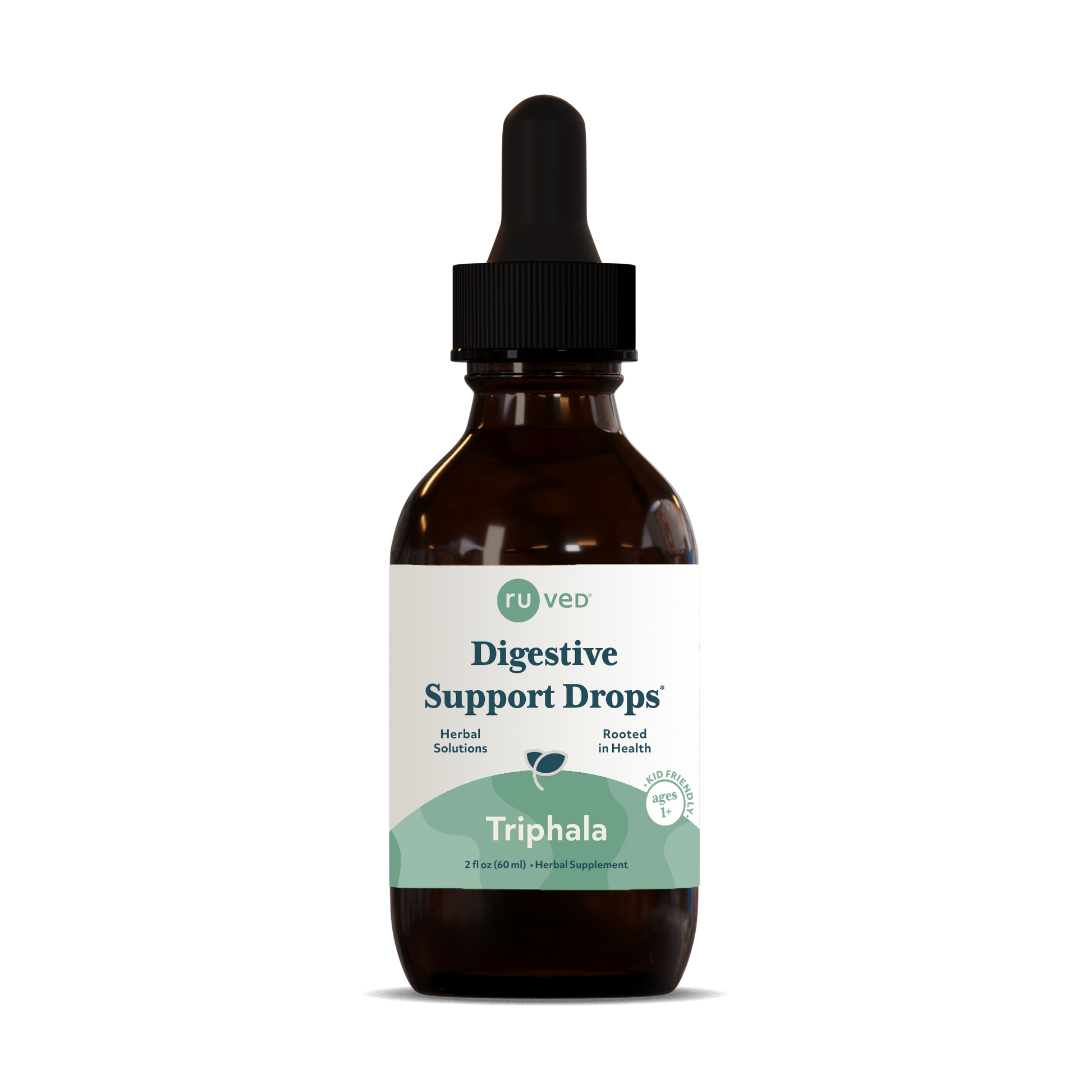 Triphala Drops - Ayurvedic Digestive Support, 60ml Bottle, Herbal Blend for Gut Health and Digestion Detoxification.
