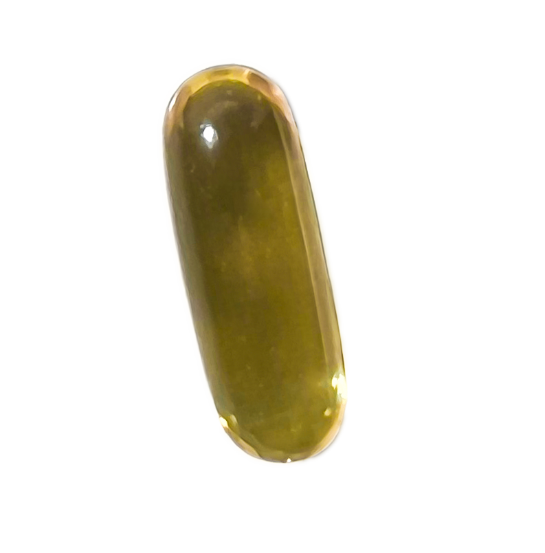 A Omega-3 capsule.