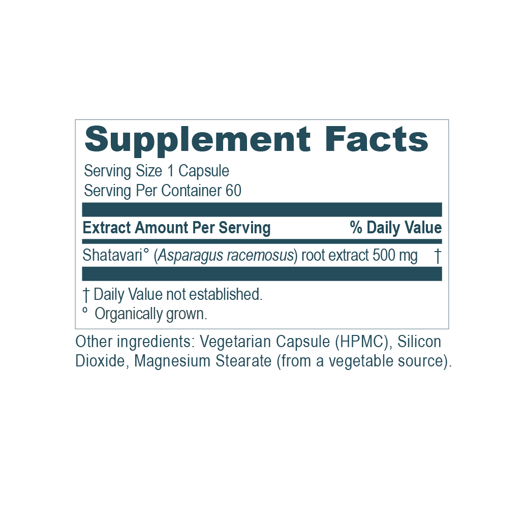 Shatavari Capsules Supplement Facts