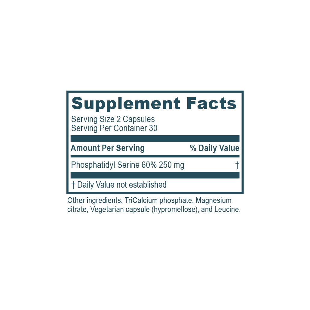 Phosphatidylserine Capsules Supplements Facts