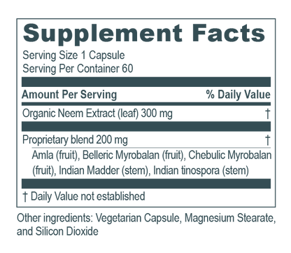 SkinTrio Capsules Supplement Facts